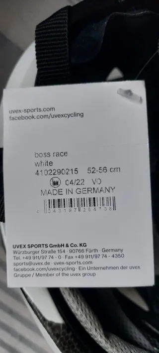 Casco de bicicleta UVEX Boss Race Blanco