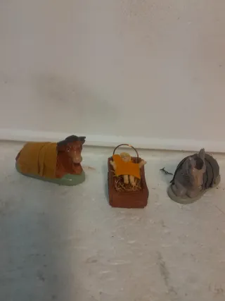 Pastori presepe in tessuto e plastica