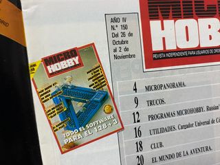 Revista Micro Hobby 150 Spectrum Juegos