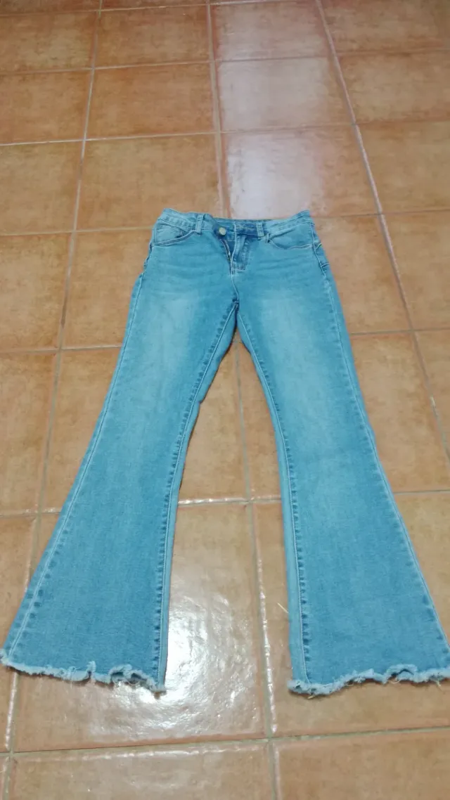 Vaqueros campana mujer talla XS