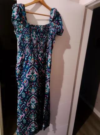 Vestido largo estampado