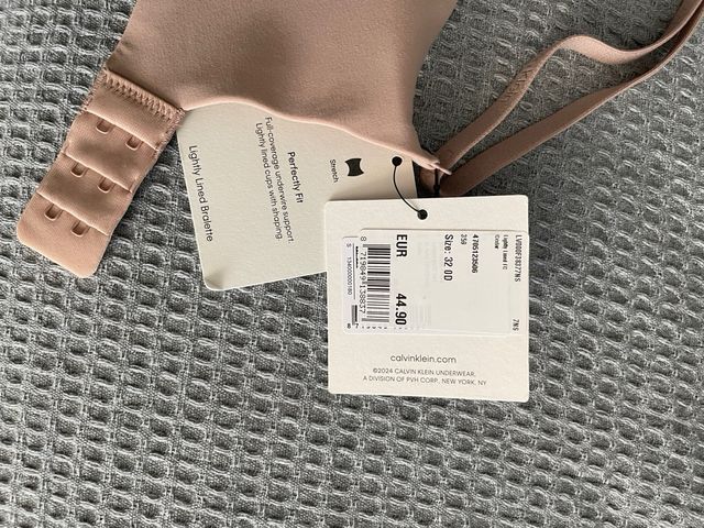 Calvin Klein Sujetador Beige Ligeramente Acolchado