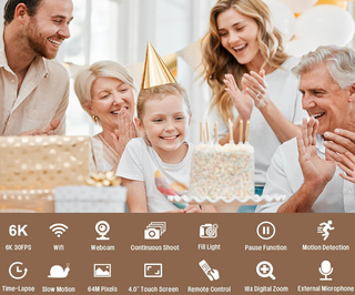 Videocamera Delmodes 6K 64MP, Nuova-mai usata