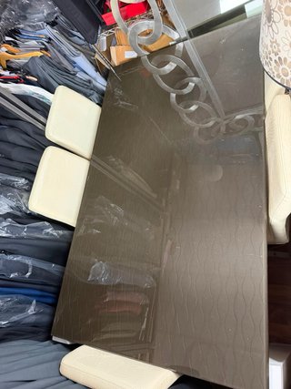 ESTA SEMANA 120€Mesa comedor tapa cristal marrón