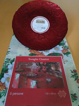 Brandani piatto decorazioni + tovaglia n