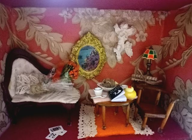 Casa bambole miniatura pezzo unico