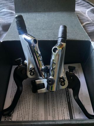 Manetas Shimano XT plateadas