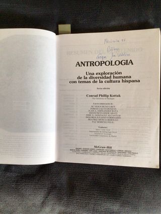 Antropologia (Spanish Edition)