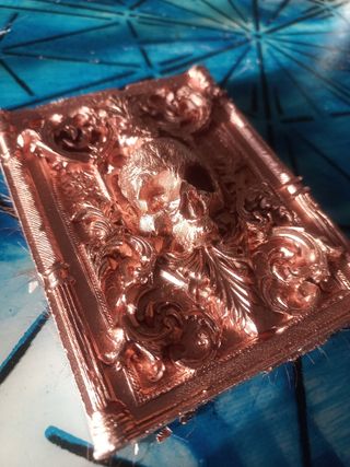 Baldosa Escayola Calavera Decorativa