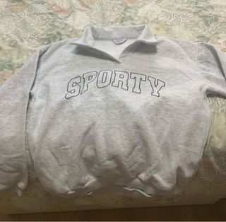 Sudadera Gris SPORTY Primark Talla M