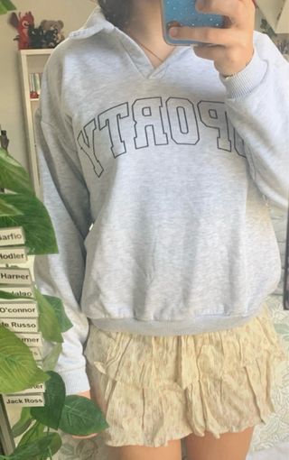 Sudadera Gris SPORTY Primark Talla M