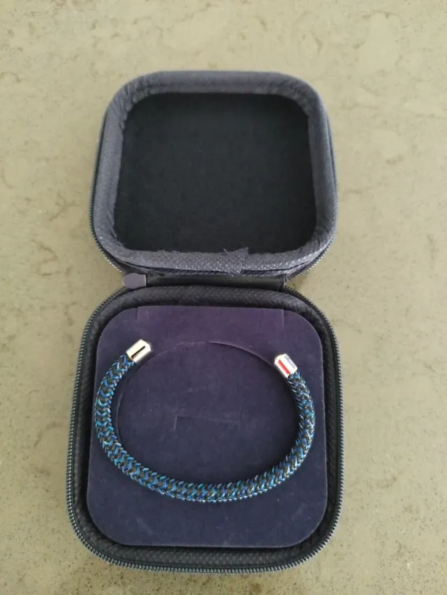 Pulsera Tommy Hilfiger Unisex Azul y Plata