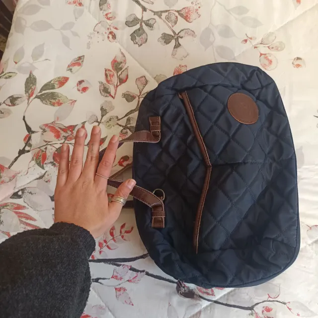 Bolso Salvador Bachiller azul y marrón