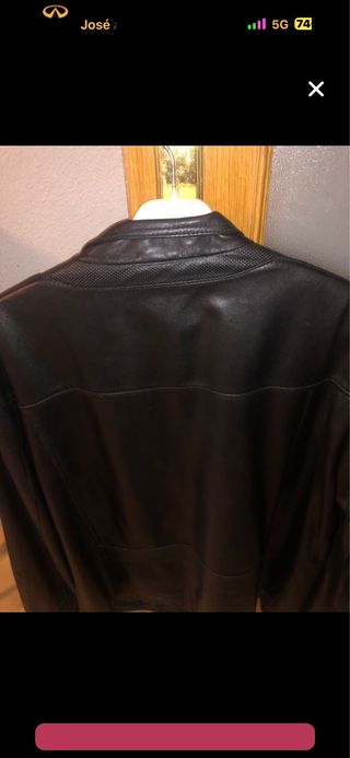 Cazadora Geox Piel Negra Alta Calidad