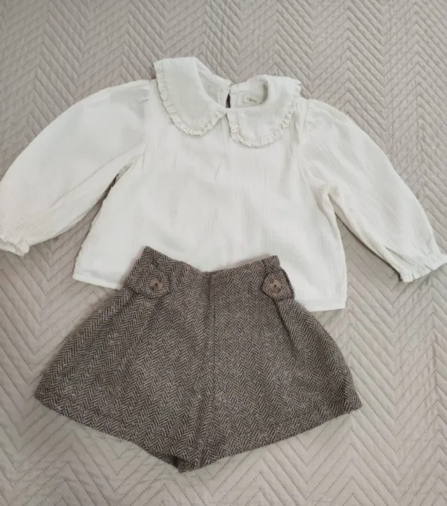 Conjunto niña blusa y pantalon