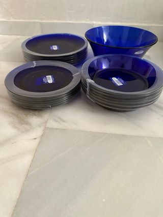 Duralex Vajilla y Vasos Lys Saphir 19 Piezas