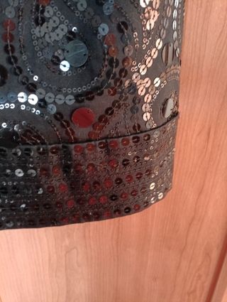 Vestido de fiesta negro lentejuelas