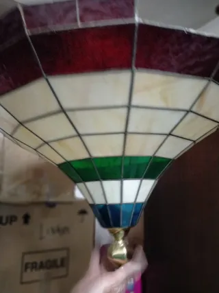 Lampada in metallo Tiffany Crystal