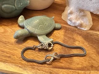 Pulsera Pandora Cuero Trenzado Plata