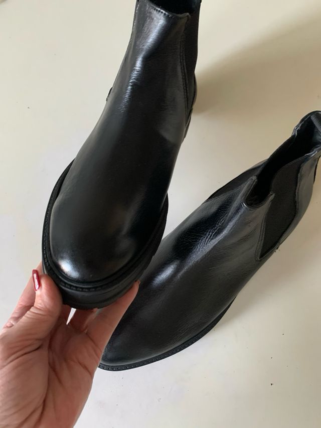 Stivaletti uomo vera pelle neri