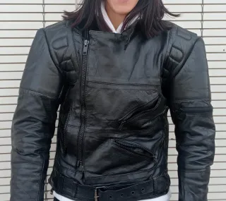 Chaqueta de cuero moto talla S