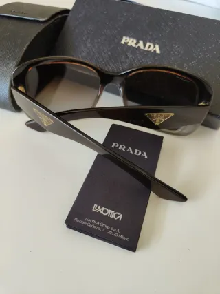 Gafas de sol Prada polarizadas marrones/grises