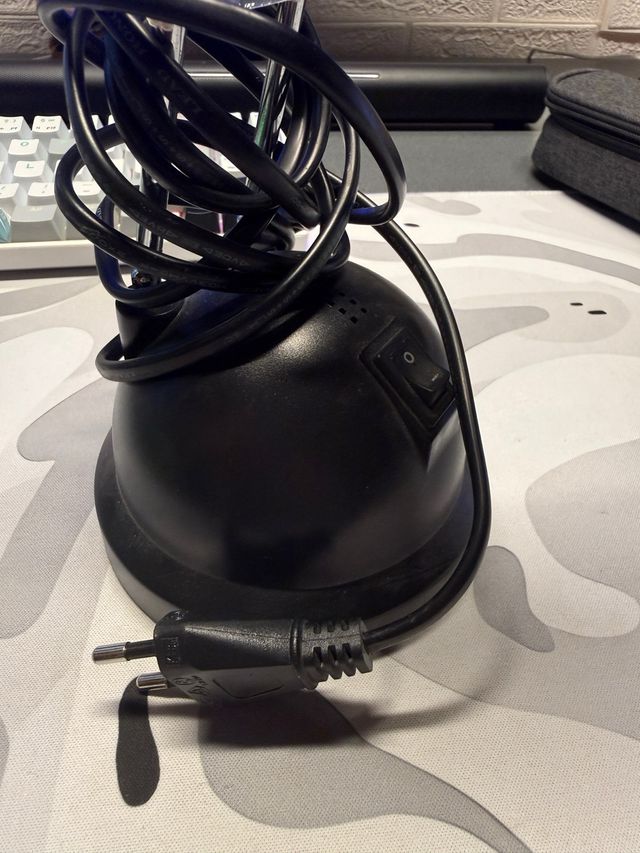 Lampada vintage nera metallo/plastica