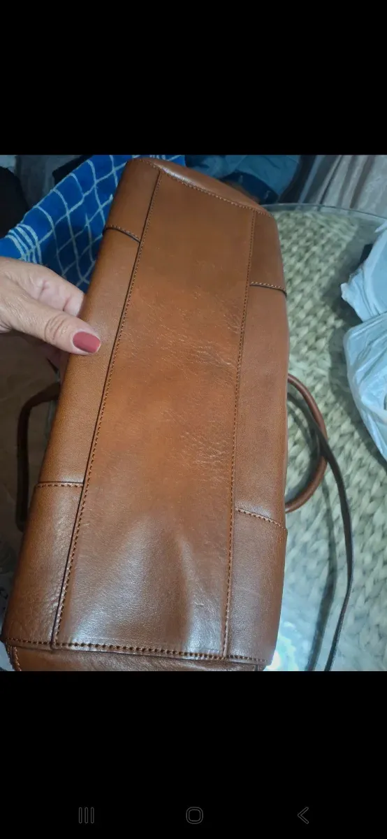 Bolso Piel Massimo Dutti Marrón para hombro y mano