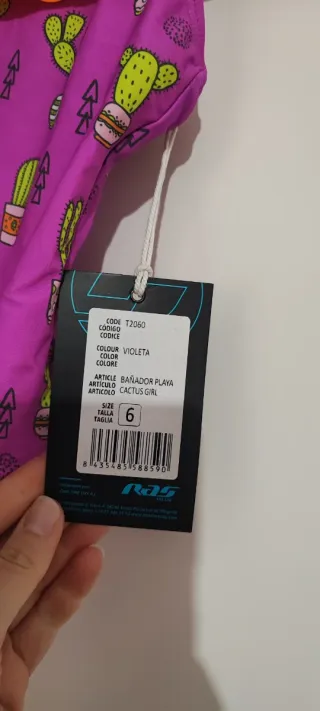 Bañador niña cactus 6 años