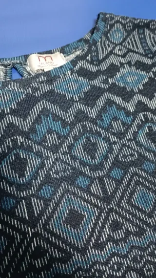 Jersey  Chica de punto con estampado geométrico