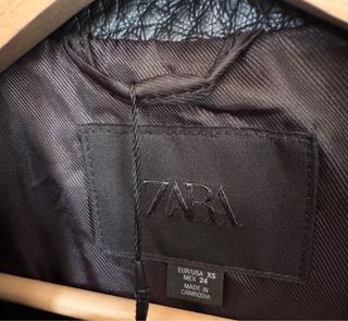 Cazadora Zara Negra Talla XS YSL
