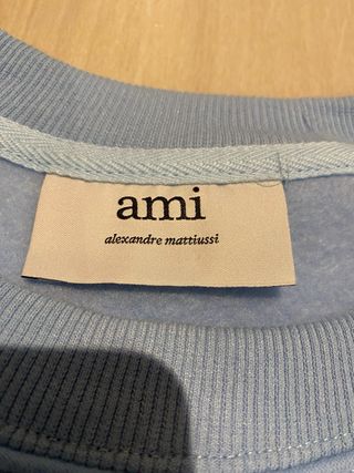 Sudadera Ami Paris Azul Clara