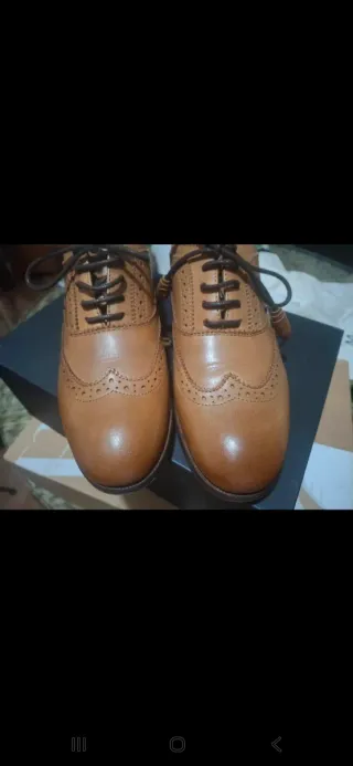 Massimo Dutti Zapatos de Piel Marrones