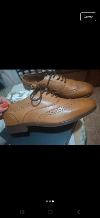 Massimo Dutti Zapatos de Piel Marrones