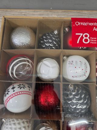 Pack 78 adornos de Navidad