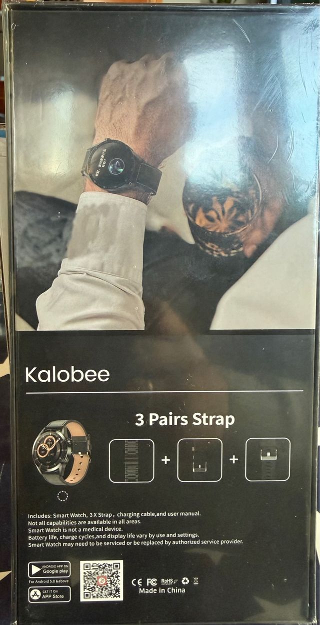 Smartwatch Kalobee GT3 con 3 correas