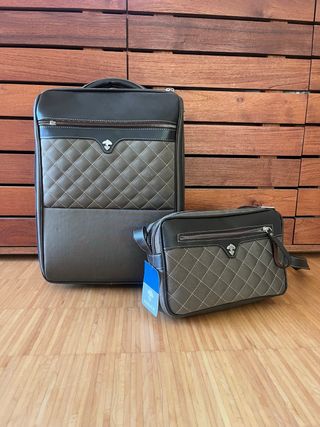 Conjunto de viaje Nobuck Marrón
