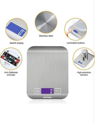 Báscula de cocina LCD