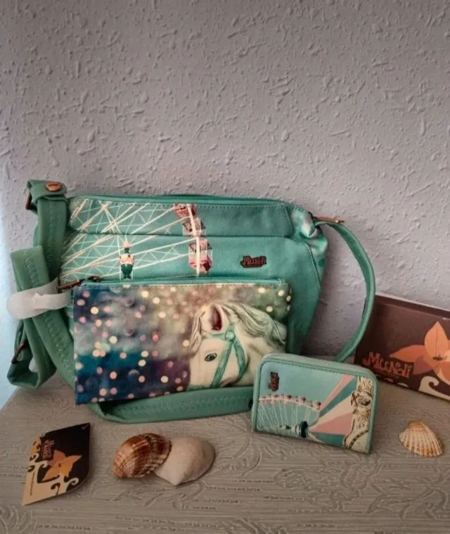 Conjunto bolso y monedero Mundi