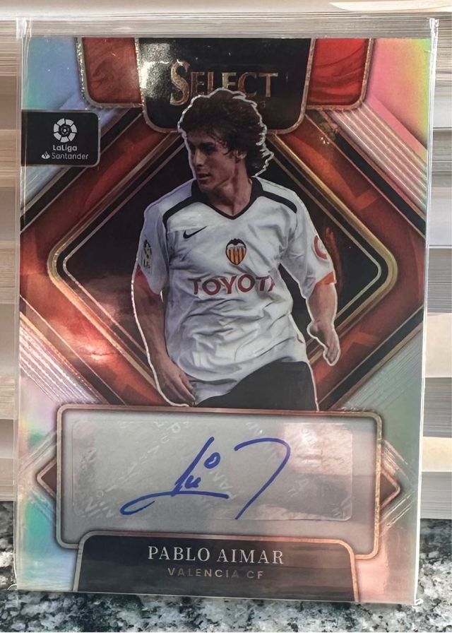 Pablo Aimar auto Panini select Valencia CF