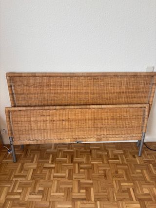 Somier 140x200 Ratán y Metal