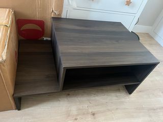Mesa de centro IKEA madera oscura