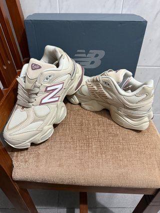 Tênis New Balance 9060 Bege Rosa