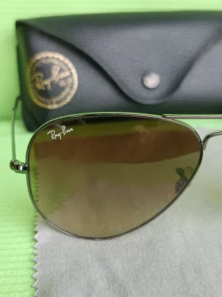 Gafas de sol Ray-Ban Aviator Marrón/Plata