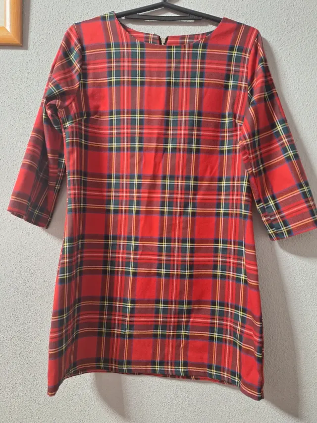 Vestido cuadros talla S