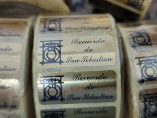 5 Rollos Pegatinas Recuerdo San Sebastián