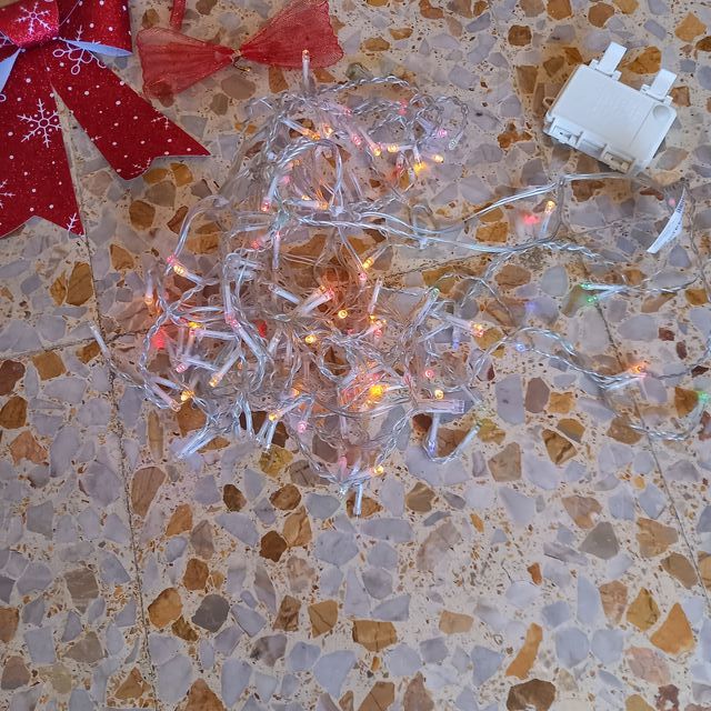 Lote de adornos navideños luces navidad incluidas