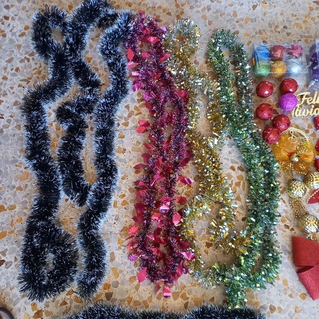 Lote de adornos navideños luces navidad incluidas