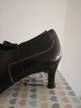 Zapatos Botín Tacón Negro