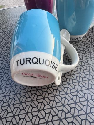 Set 4 Tazze Ceramica